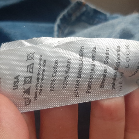 Women's New Look Denim Long Sleeves shirt Size US 8 or XS - Picture 6 of 12